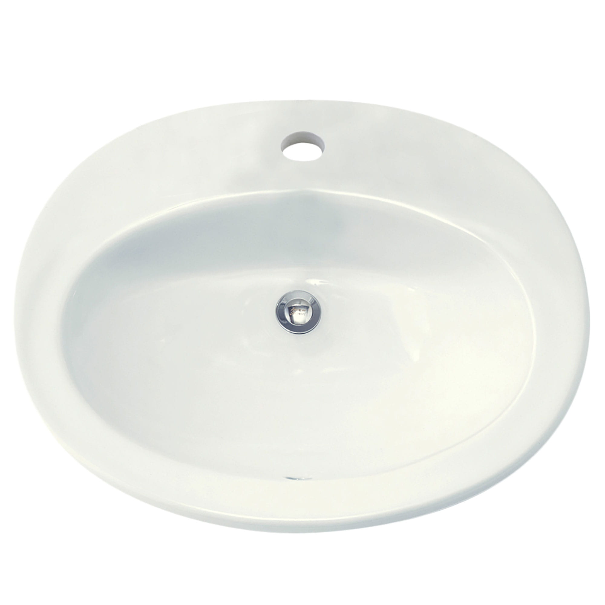 Piazza Countertop Sink Center Hole Only WHITE